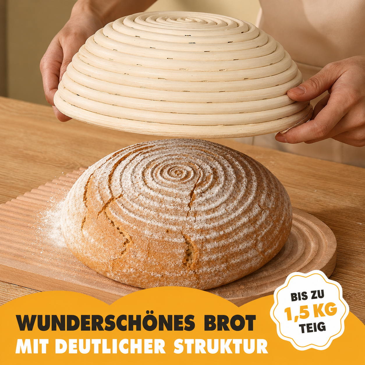 Brotback-Set mit Gärkörben & Zubehör | Sauerteigbrot selber backen