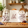 Brotbeutel aus Baumwolle | Nachhaltige Brotaufbewahrung | TraumStyle Deco