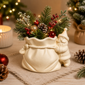 Silikon Gießform Weihnachtsmann mit Geschenkesack | Kerzenhalter, Blumentopf, Weihnachtsgesteck | Form für Raysin, Keraflott & Beton
