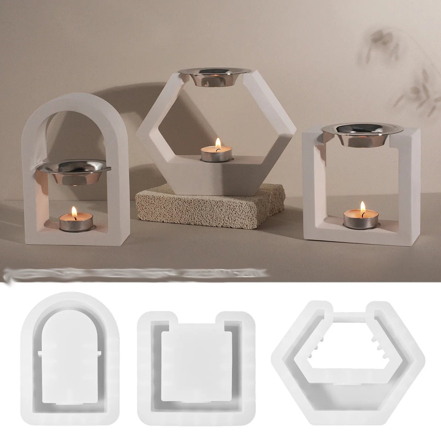 Silikon Gießform, Duftlampe, Raysin, Beton formen, Aroma Therapie