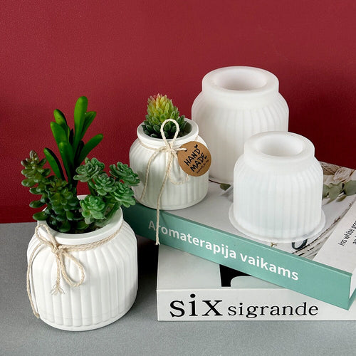 Gießform, Runde Streifen Vase, Silikon Form, DIY, Herstellung Raysin, Epoxidharz, Wohnkultur