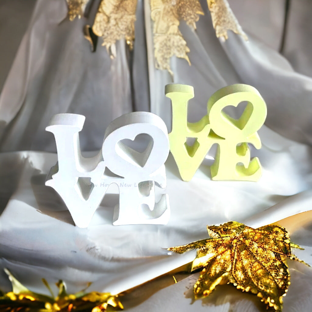 Gießform, Silikongießform, Love, Hochzeit, Muttertag, Dekoration, Silikonform,