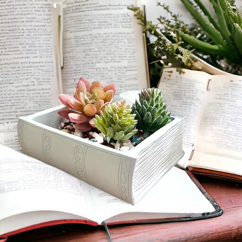 Gießform, Silikongießform, Buch, Dose, Blumentopf, Garten, Dekoration, Silikonform,
