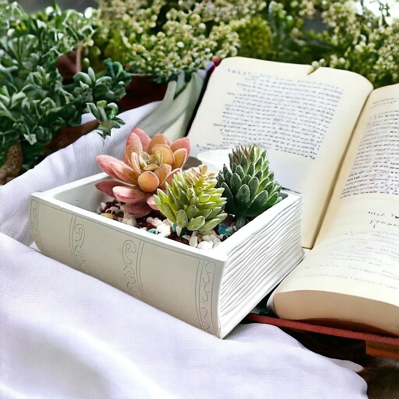 Gießform, Silikongießform, Buch, Dose, Blumentopf, Garten, Dekoration, Silikonform,
