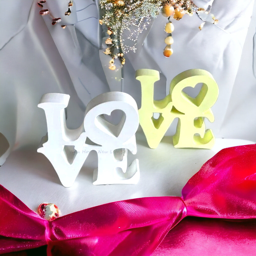 Gießform, Silikongießform, Love, Hochzeit, Muttertag, Dekoration, Silikonform,