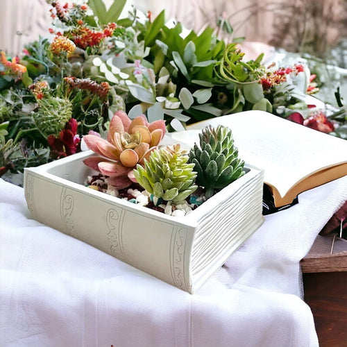 Gießform, Silikongießform, Buch, Dose, Blumentopf, Garten, Dekoration, Silikonform,
