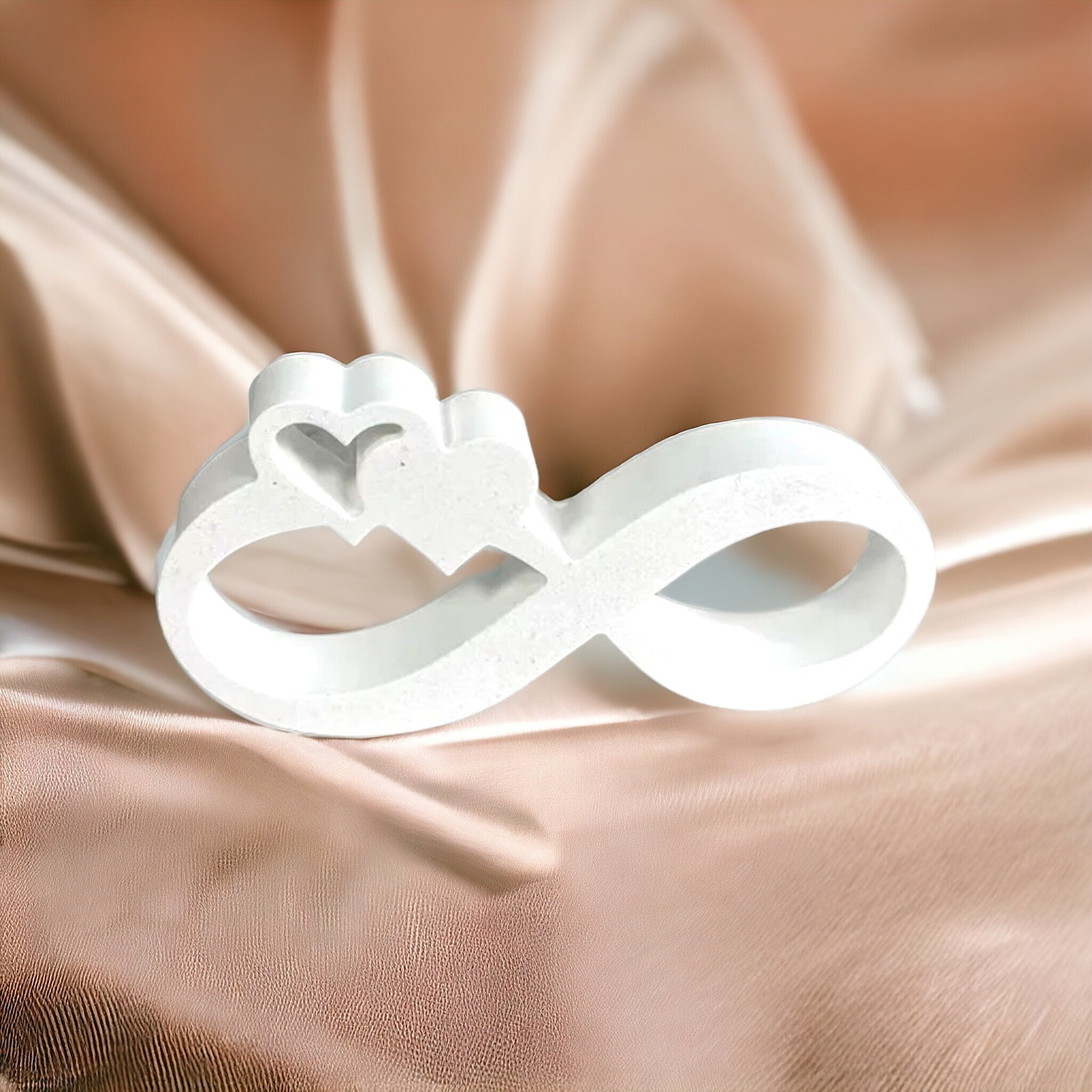 Gießform, Silikongießform, endless Love, 2 Herzen, Hochzeit, Muttertag, Dekoration, Silikonform,