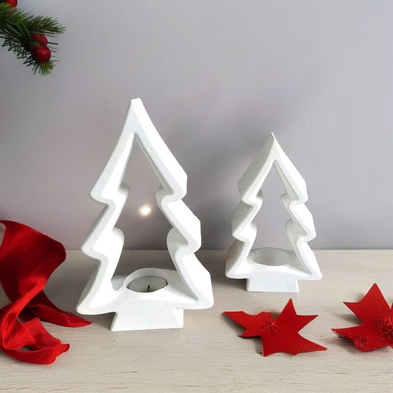 Silikonform, Weihnachtsbaum, Teelichthalter, Adventszeit, Weihnachtsdekoration, Gießform, Gemütlich, Weihnachten