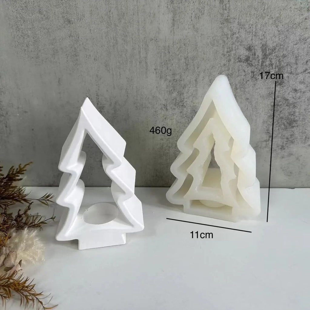 Silikonform, Weihnachtsbaum, Teelichthalter, Adventszeit, Weihnachtsdekoration, Gießform, Gemütlich, Weihnachten