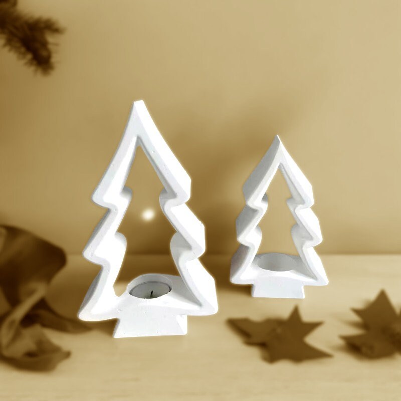 Silikonform, Weihnachtsbaum, Teelichthalter, Adventszeit, Weihnachtsdekoration, Gießform, Gemütlich, Weihnachten