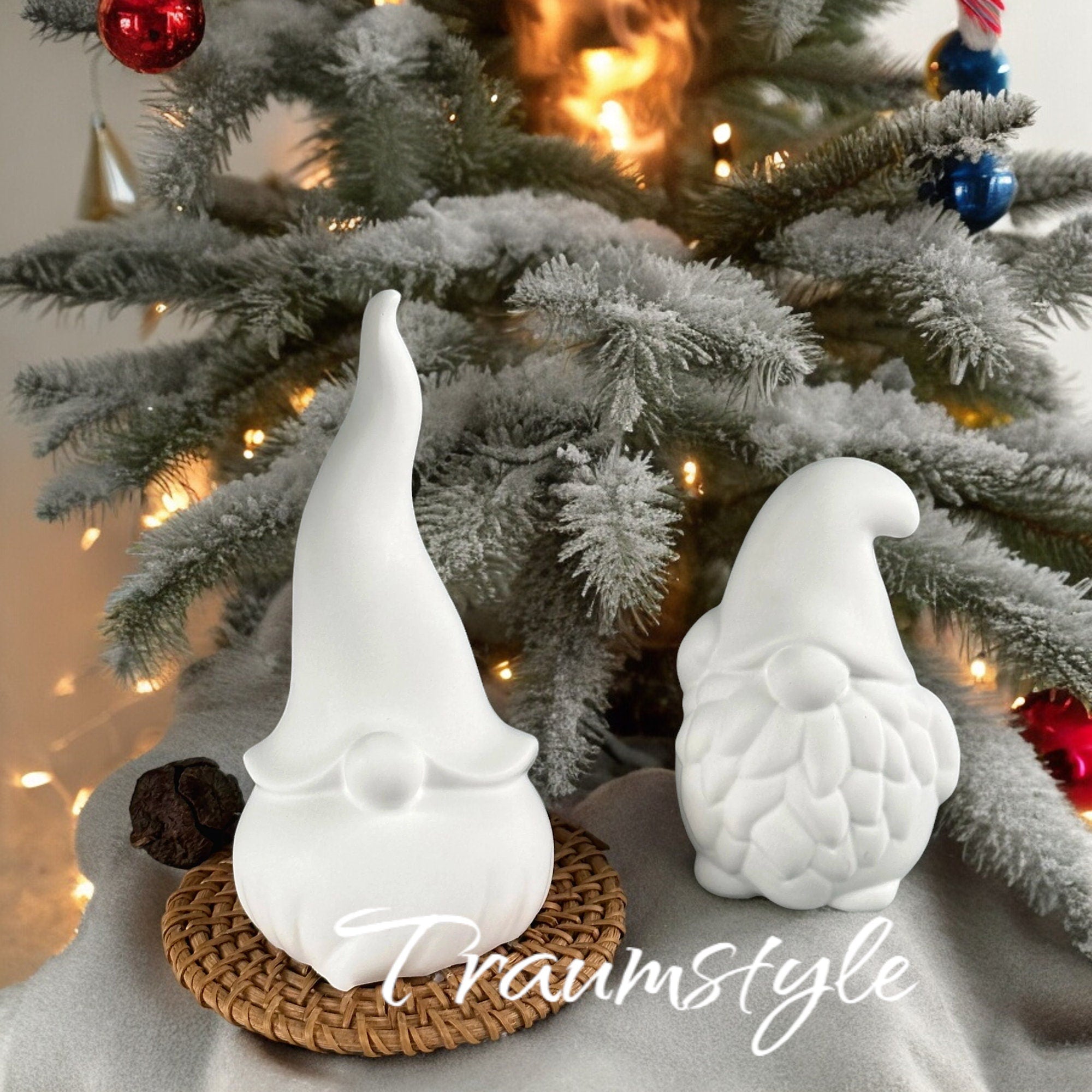 Silikon Gießform Wichtel Zwerg | Gießform Weihnachten Raysin Keraflott | Silikonform Deko Figur | DIY Basteln, Geschenkidee