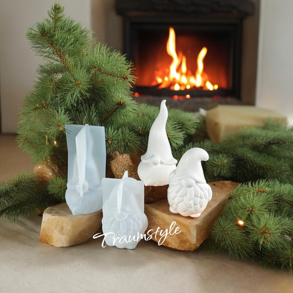 Silikon Gießform Wichtel / Weihnachten