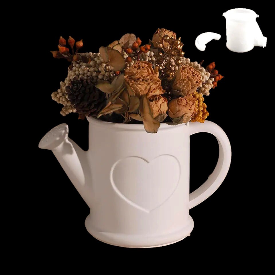 Silikon Gießform, Gießkanne, Blumen, Blumentopf, Silikonform, Raysin, Keraflott
