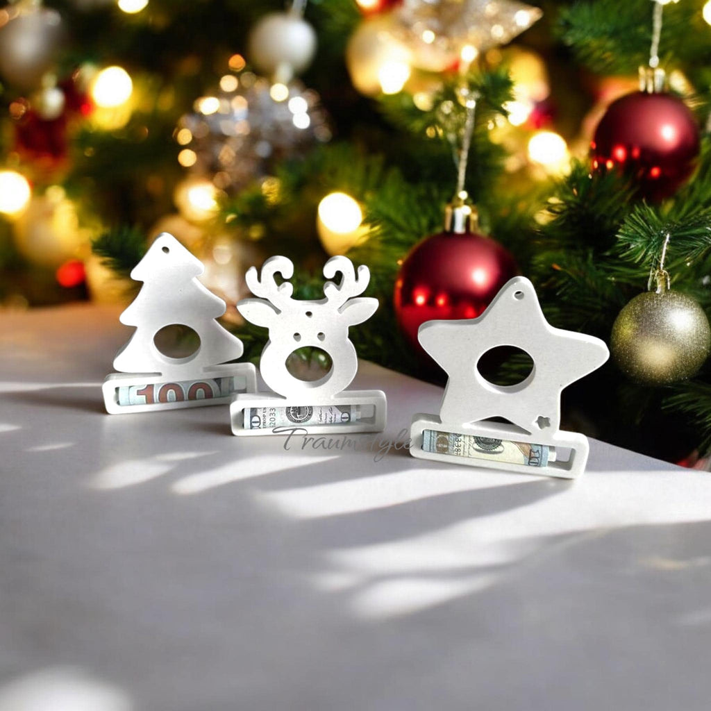Gießform, Silikongießform, Geldgeschenk, Weihnachtsbaum Schmuck, Baumbehang