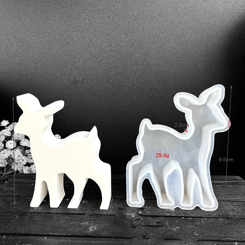 Silikonform, Gießform, Rehe, Romantisch, Gemütlich, Weihnachten