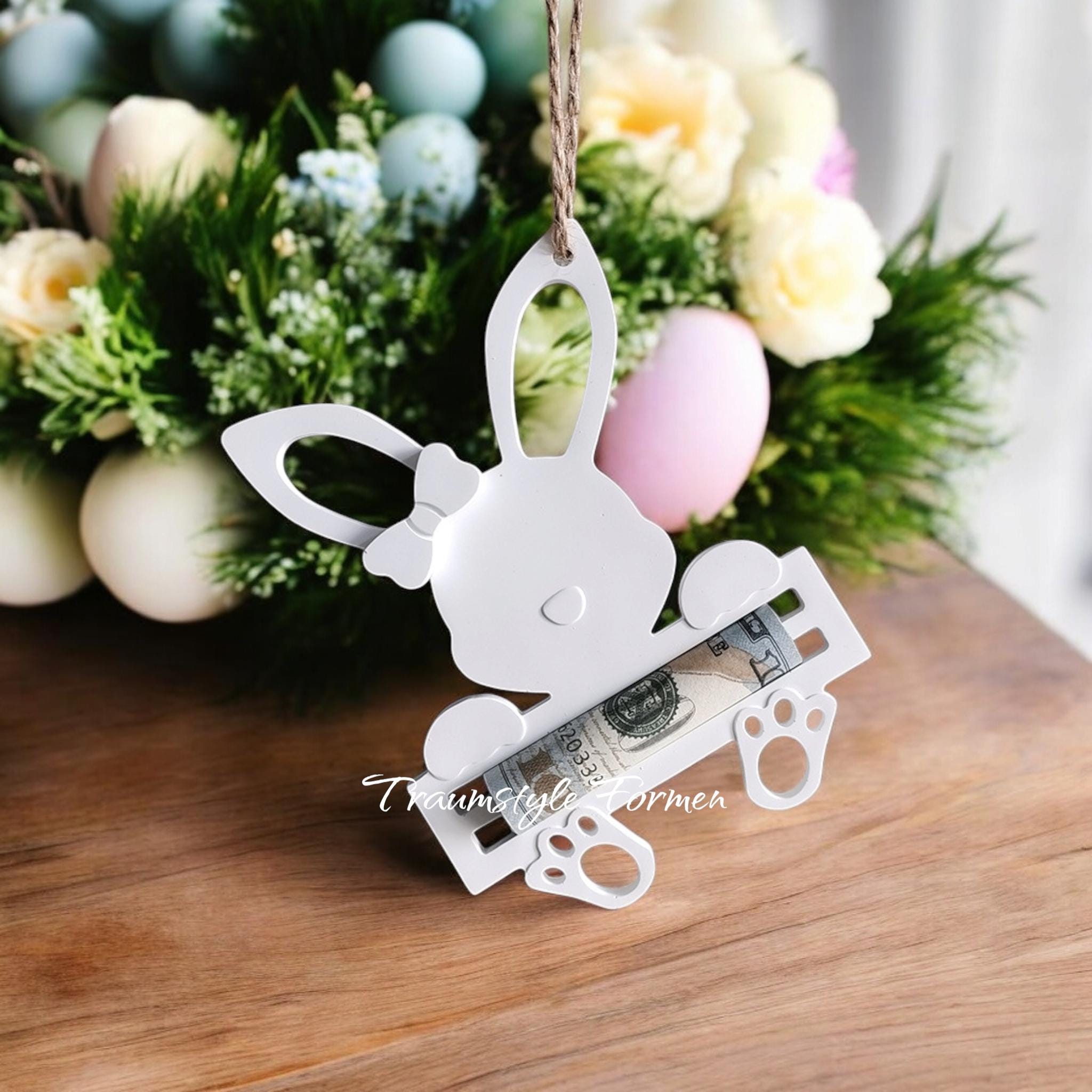 Silikongießform, Gießform, Osterhase, Geld Geschenk, Geburtstag