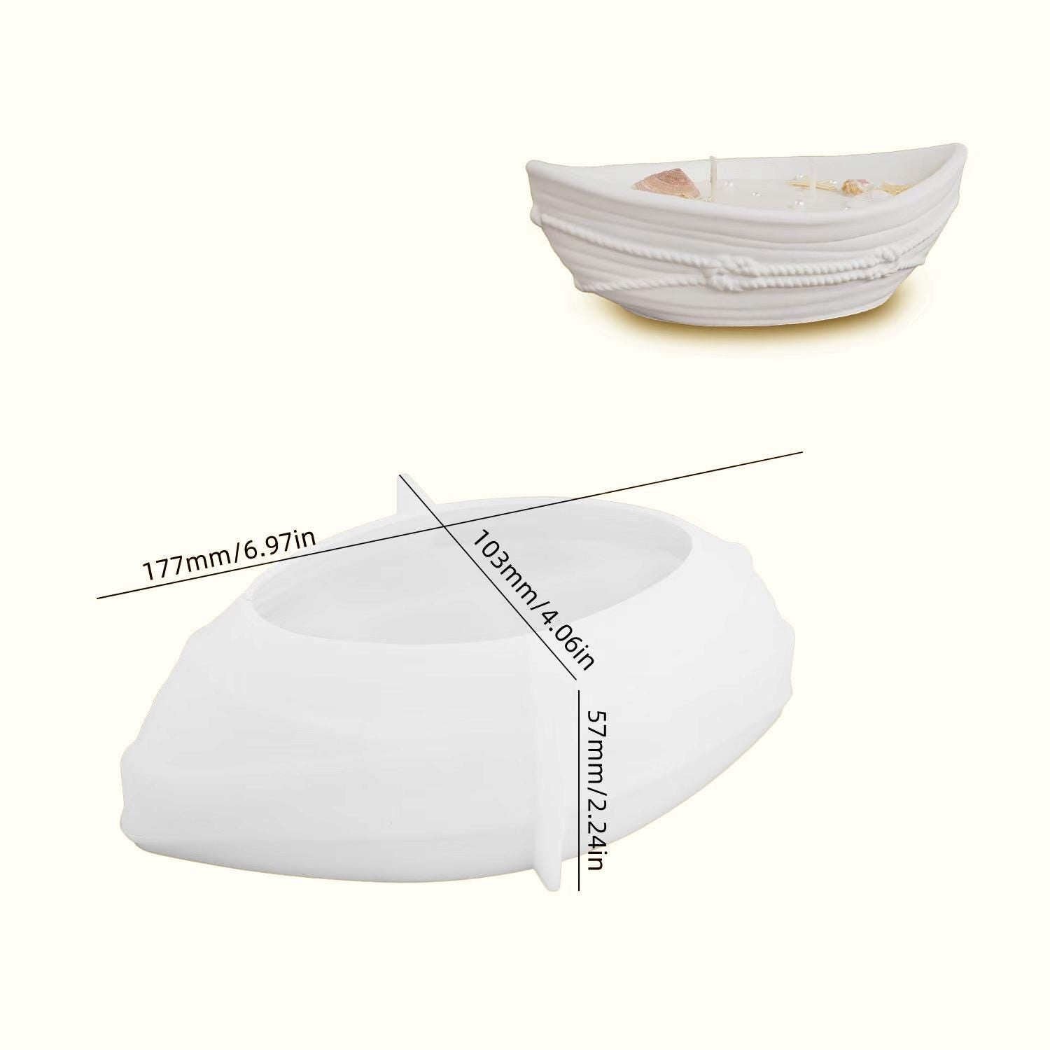 Gießform, Silikon Form, Fischerboot, Schale, Pflanzgefäß, Blumentopf, Keraflott, Raysin