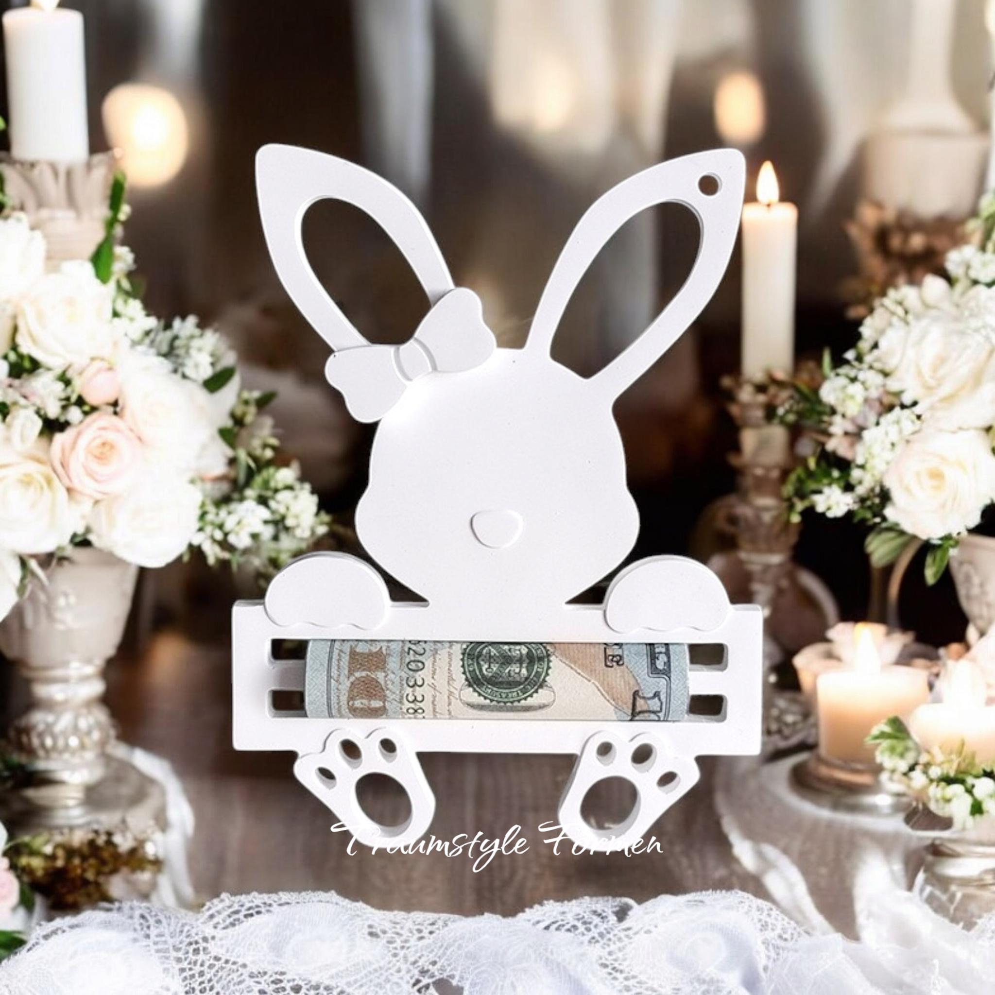 Silikongießform, Gießform, Osterhase, Geld Geschenk, Geburtstag