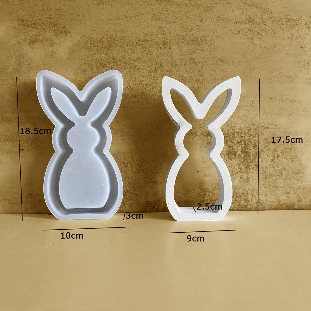 Gießform, Silikon Gießform, Hase, Osterhase, Osterleuchte, 2 Größen