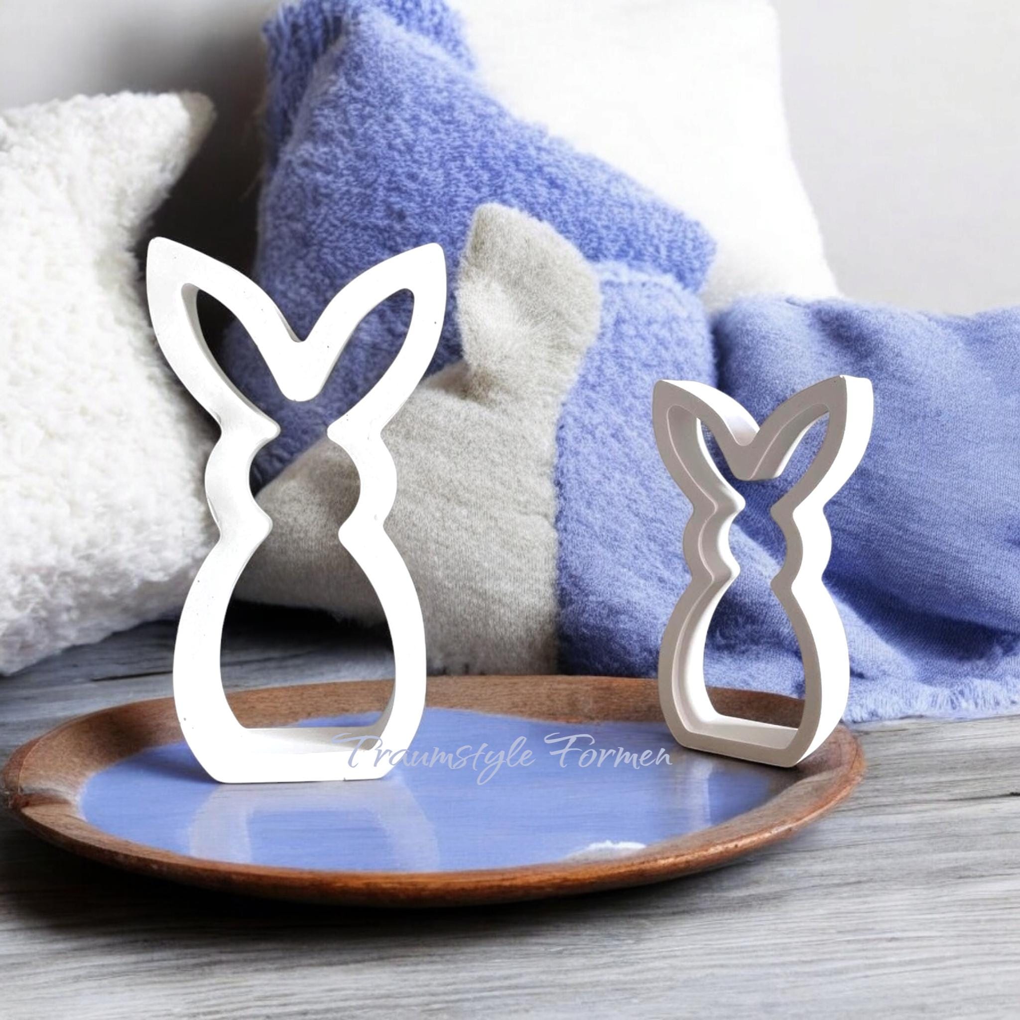 Gießform, Silikon Gießform, Hase, Osterhase, Osterleuchte, 2 Größen