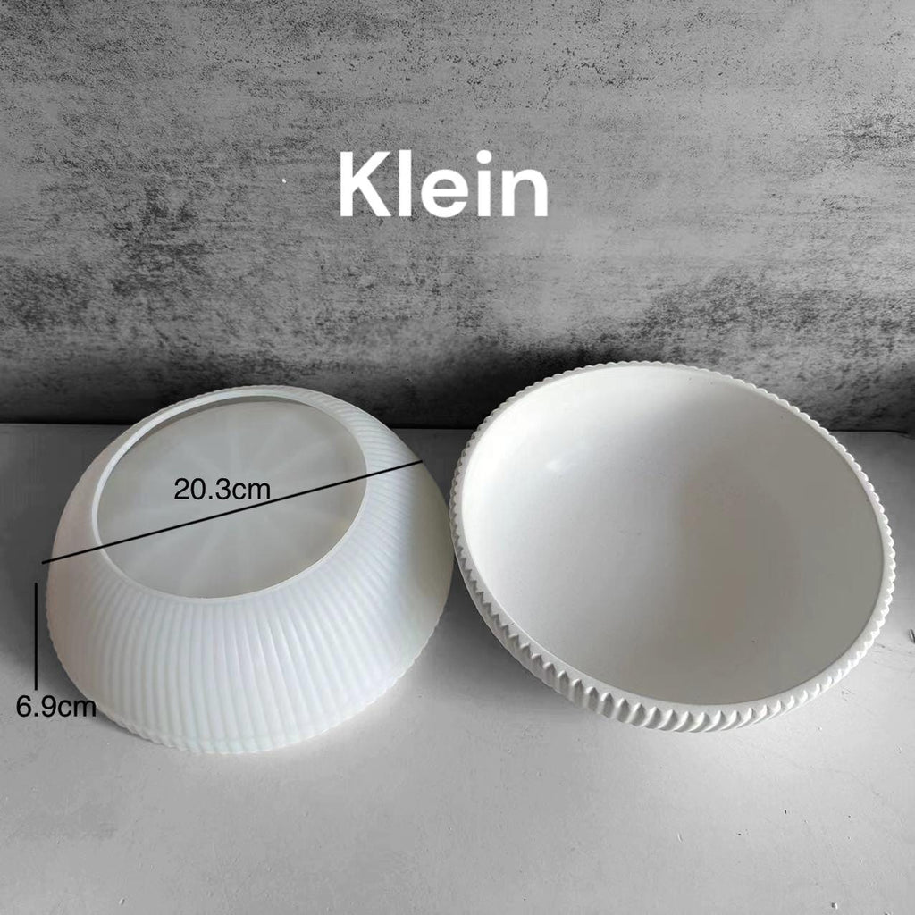 Silikon Gießform, Gießform, Schale gestreift, 2 Größen, Raysin, Keraflott