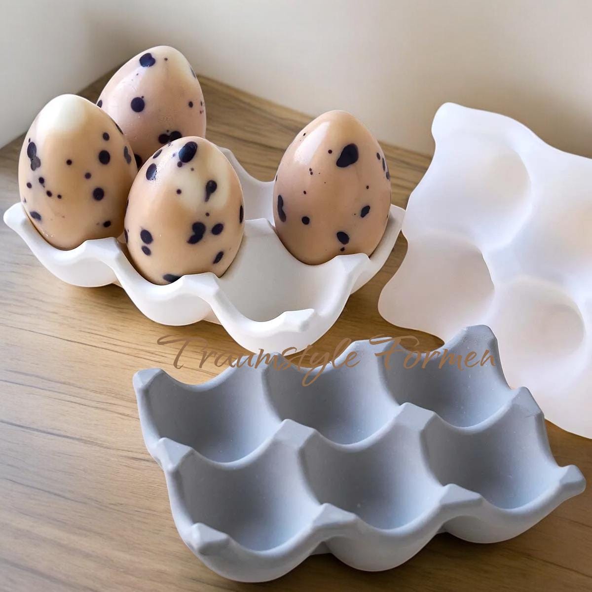 Gießform, Silikon Gießform, Eierbox, Eierablage, für Hühnereier, Eierhalter, Eierbecher