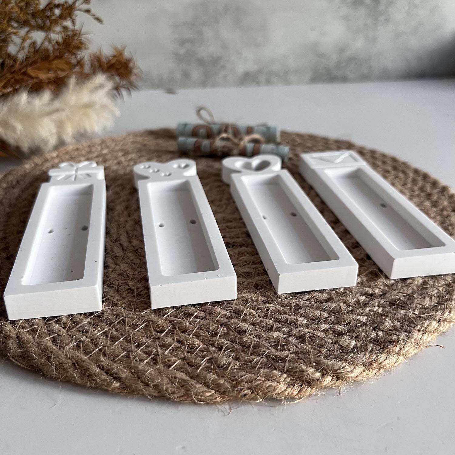 Silikonform, Silikongießform, Gießform, Giessform Silikon, 4 Schokoladehalter, Geldscheinverpackung, Geschenkverpackung