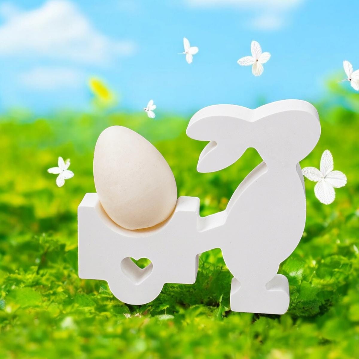 Silikongießform, Gießform, Giessform Silikon, Osterhase Eierhalter, Ü EIER, Frohe Ostern, Geschenkverpackung