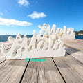 Silikon Form, Schriftzug Moin mit Anker, maritime Gießform, Raysin, Herstellung