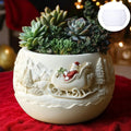 Silikon Gießform Weihnachtsmann Blumentopf – Pflanzgefäß Form Weihnachten – Betonform, DIY Deko, wiederverwendbare Silikonform