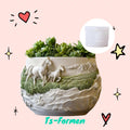 Gießform, Silikon Form, Pferde, Pflanzgefäß, Blumentopf