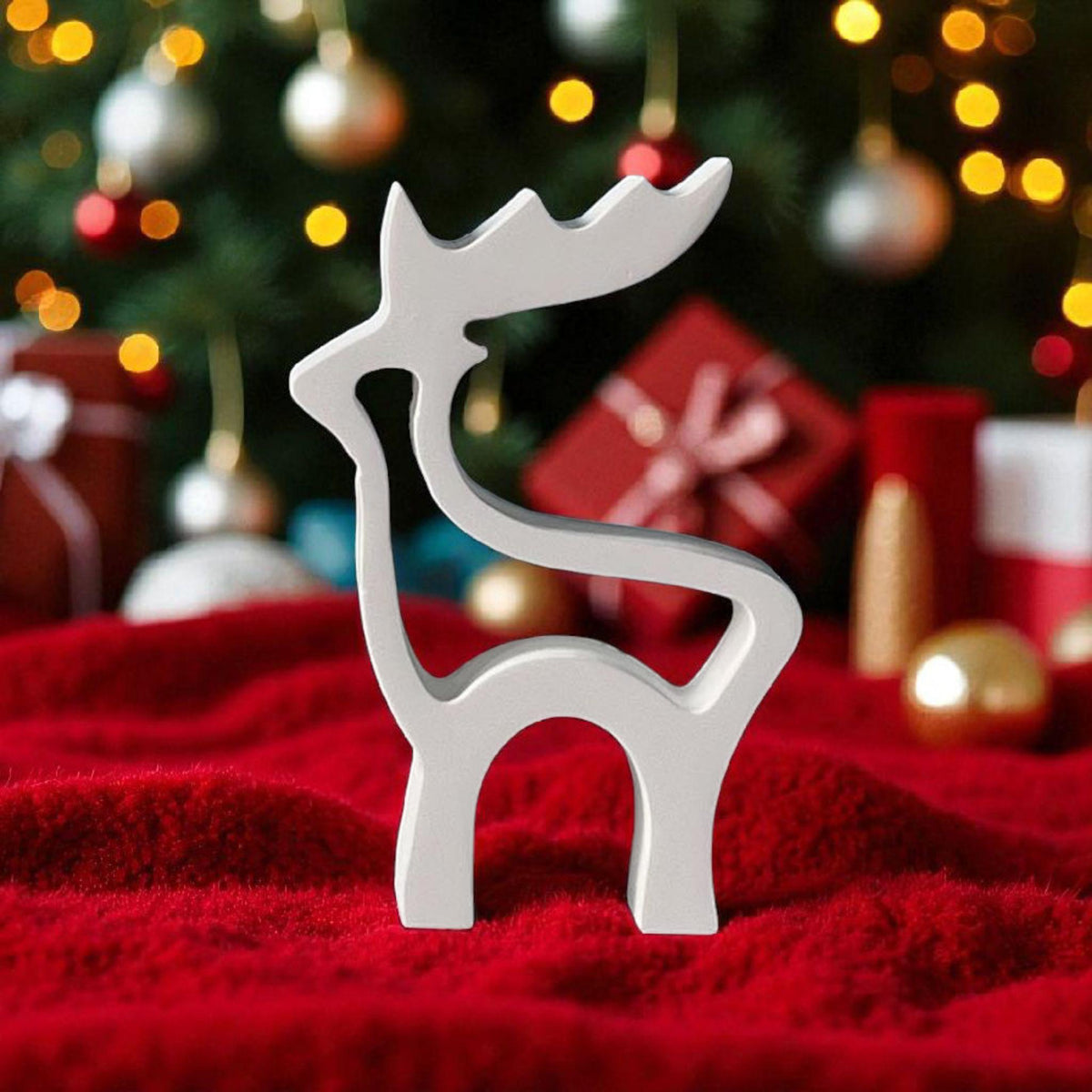 Silikonform, Gießform, kleiner und großer Elch, Romantisch, Gemütlich, Weihnachten