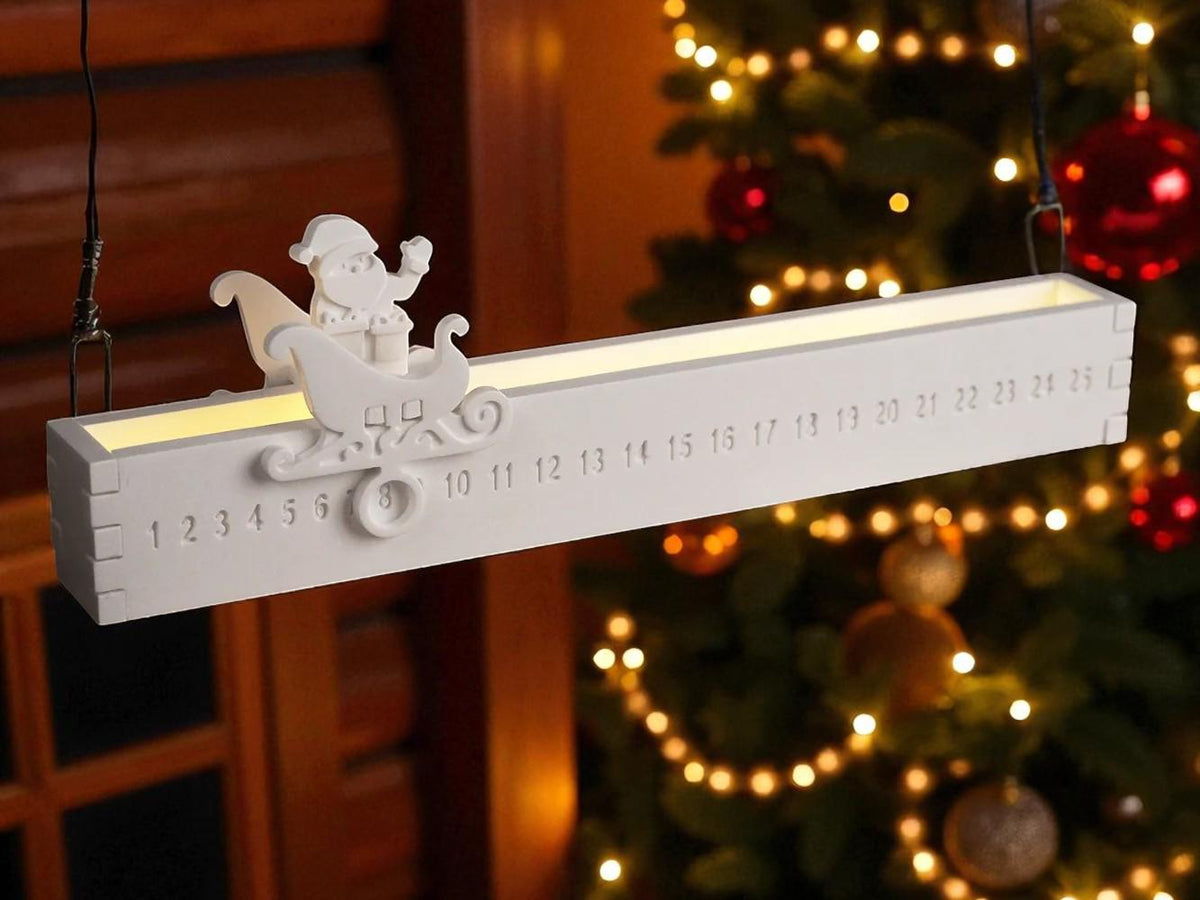 Silikonform, Gießform, Adventkalender, ewiger Kalender, Weihnachten