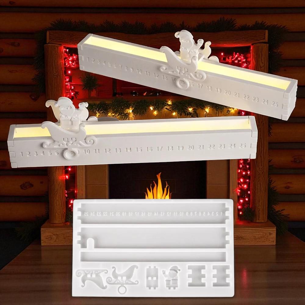 Silikonform, Gießform, Adventkalender, ewiger Kalender, Weihnachten