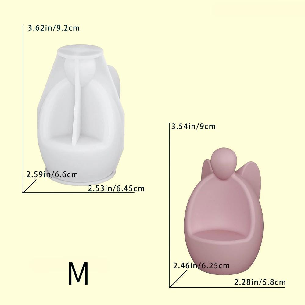 Silikon Gießform, Engel, Kerzenleuchter, Raysin, Keraflott