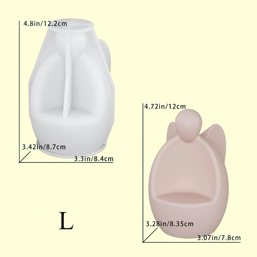 Silikon Gießform, Engel, Kerzenleuchter, Raysin, Keraflott
