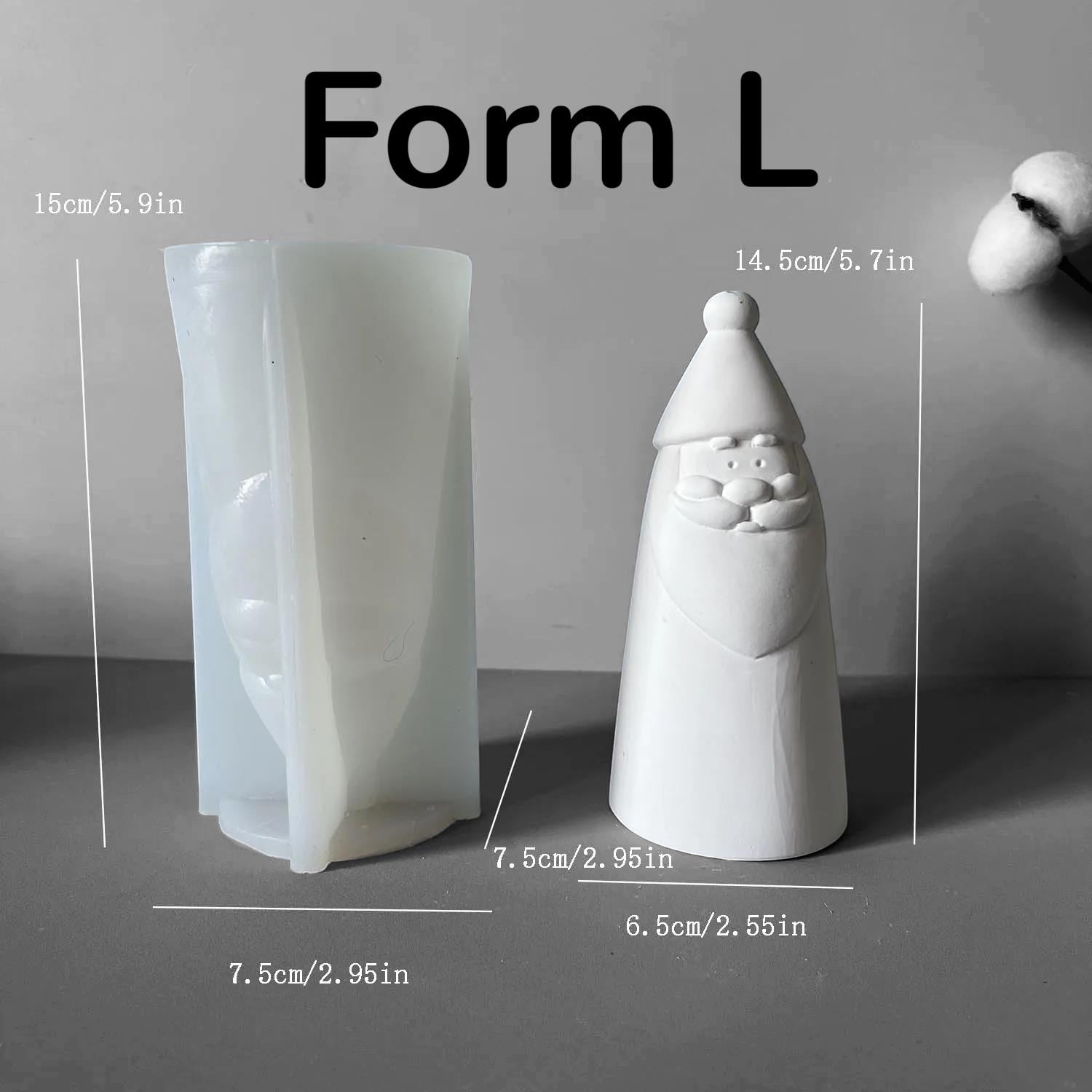 Weihnachtsmann, Weihnachten, Nikolaus, Silikon Gießform, Silikonform, Gießform Silikon