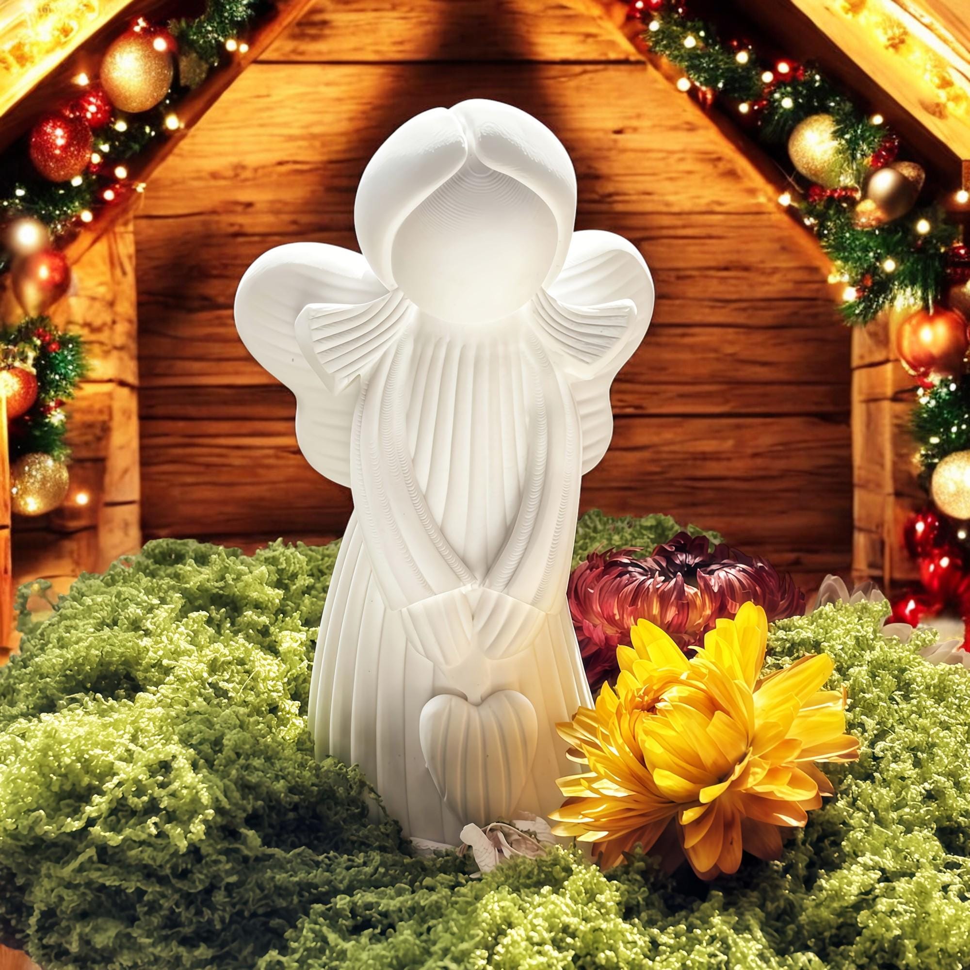 Engel Silikonform Weihnachten – 2 Engel-Formen für Gießharz, Beton, Raysin & Seife | DIY Engel Deko