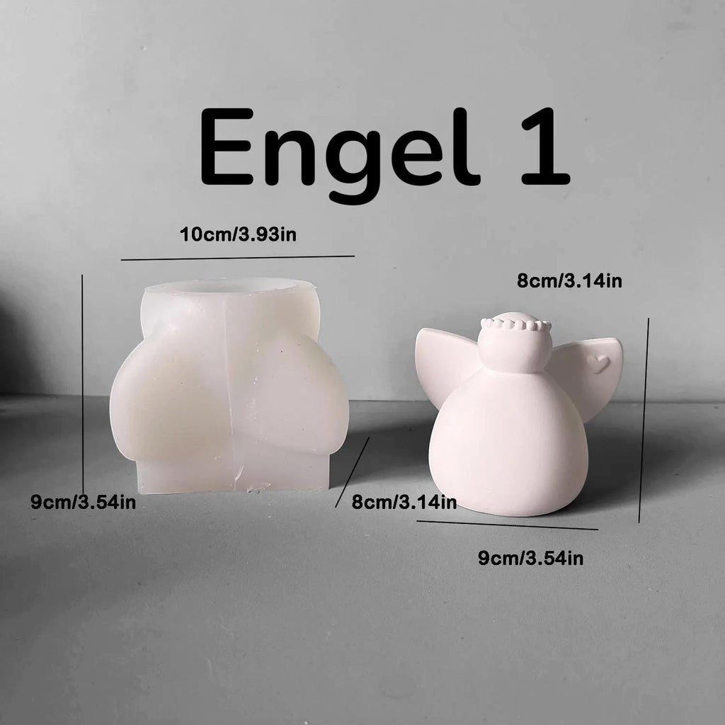 Engel, Weihnachten, Silikon Gießform, Silikonform, Gießform Silikon