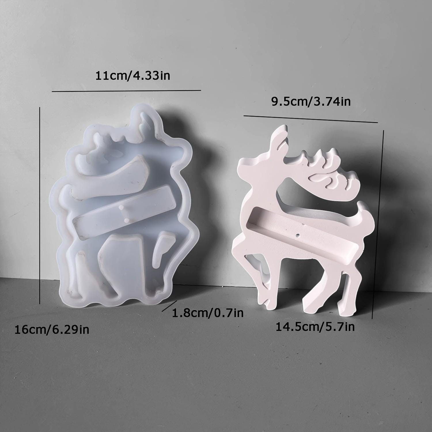Silikonform, Silikongießform, Gießform, Giessform Silikon, Elch, Schokoladenhalter, Geschenkverpackung