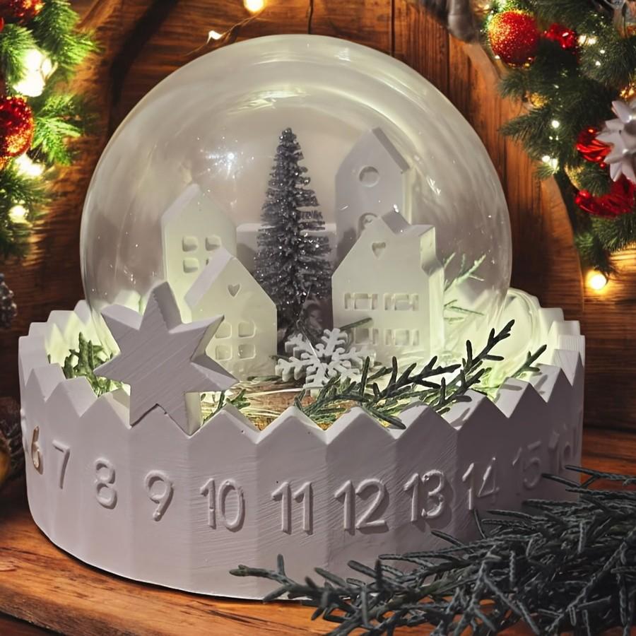 Silikonform, Gießform, Gemütlich, Adventkalender, Zahlen 1 -31, ewiger Kalender, Weihnachten,