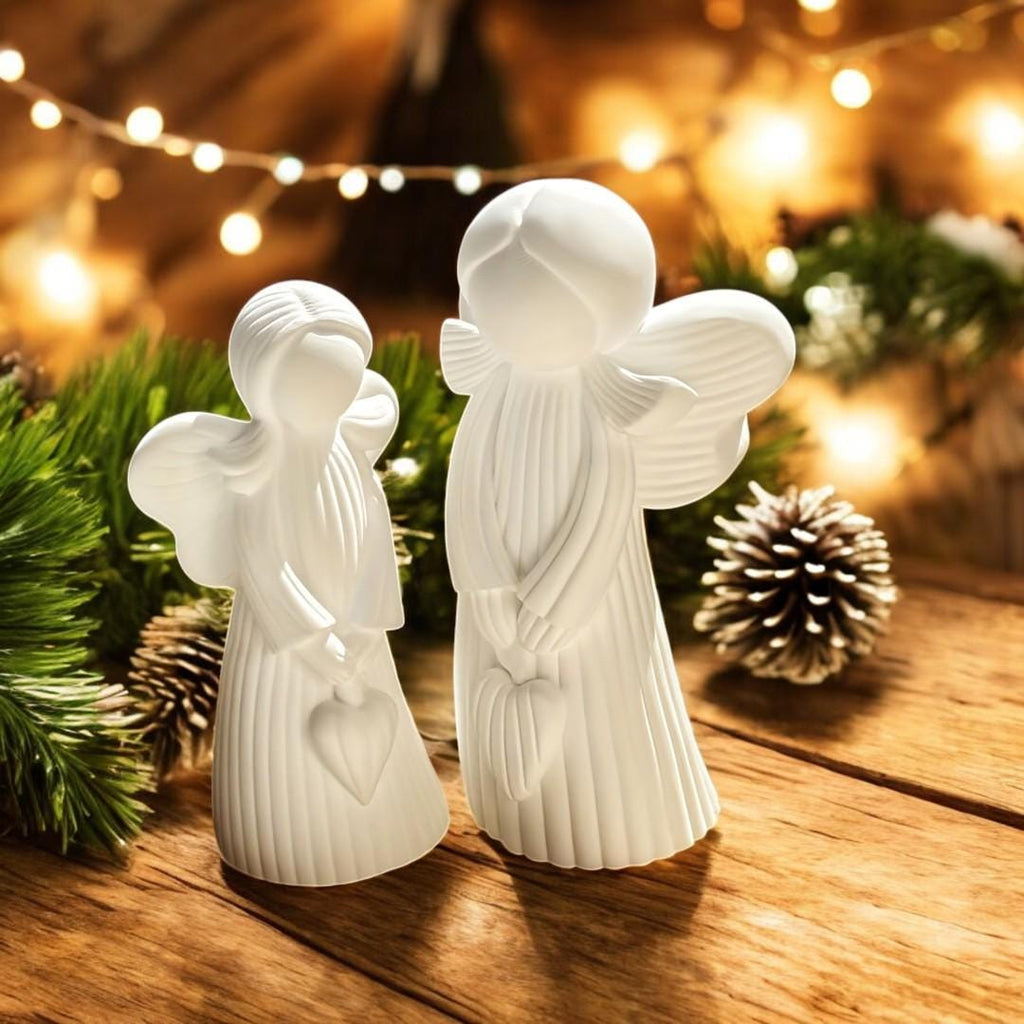 Engel Silikonform Weihnachten – 2 Engel-Formen für Gießharz, Beton, Raysin & Seife | DIY Engel Deko