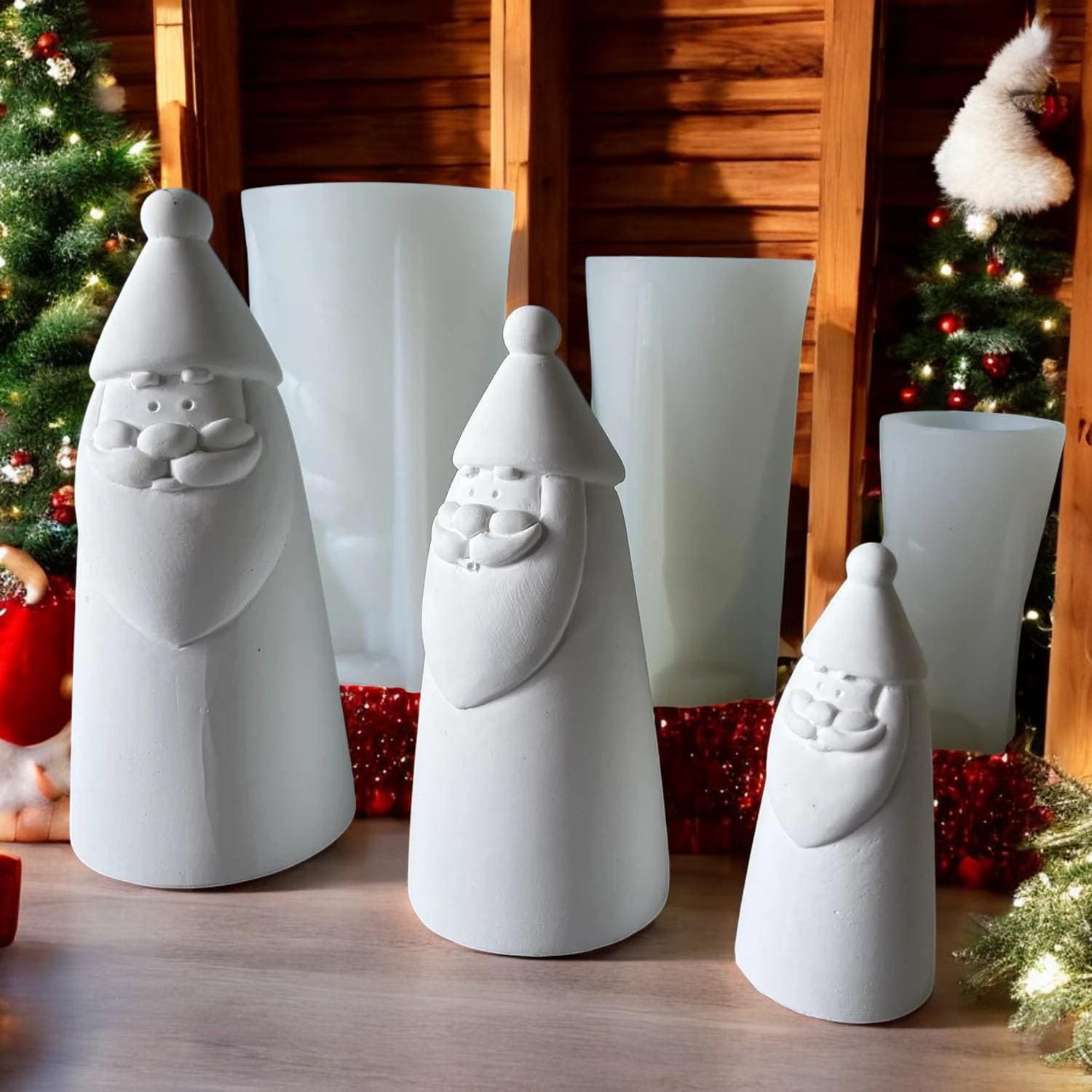 Weihnachtsmann, Weihnachten, Nikolaus, Silikon Gießform, Silikonform, Gießform Silikon