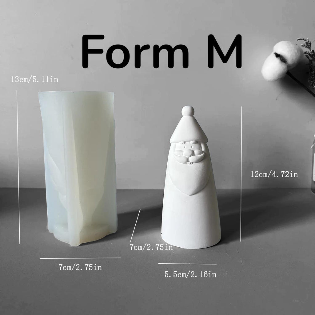 Weihnachtsmann, Weihnachten, Nikolaus, Silikon Gießform, Silikonform, Gießform Silikon