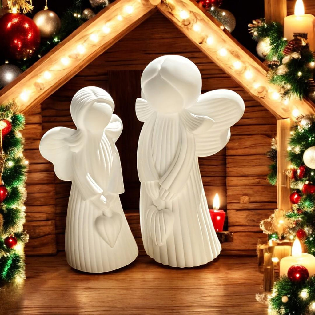 Engel Silikonform Weihnachten – 2 Engel-Formen für Gießharz, Beton, Raysin & Seife | DIY Engel Deko