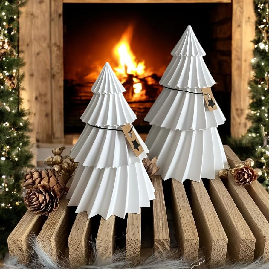 Silikonform, Weihnachtsbaum, Adventszeit, 2 Formen Set, Weihnachtsdekoration, Gießform, Gemütlich, Weihnachten