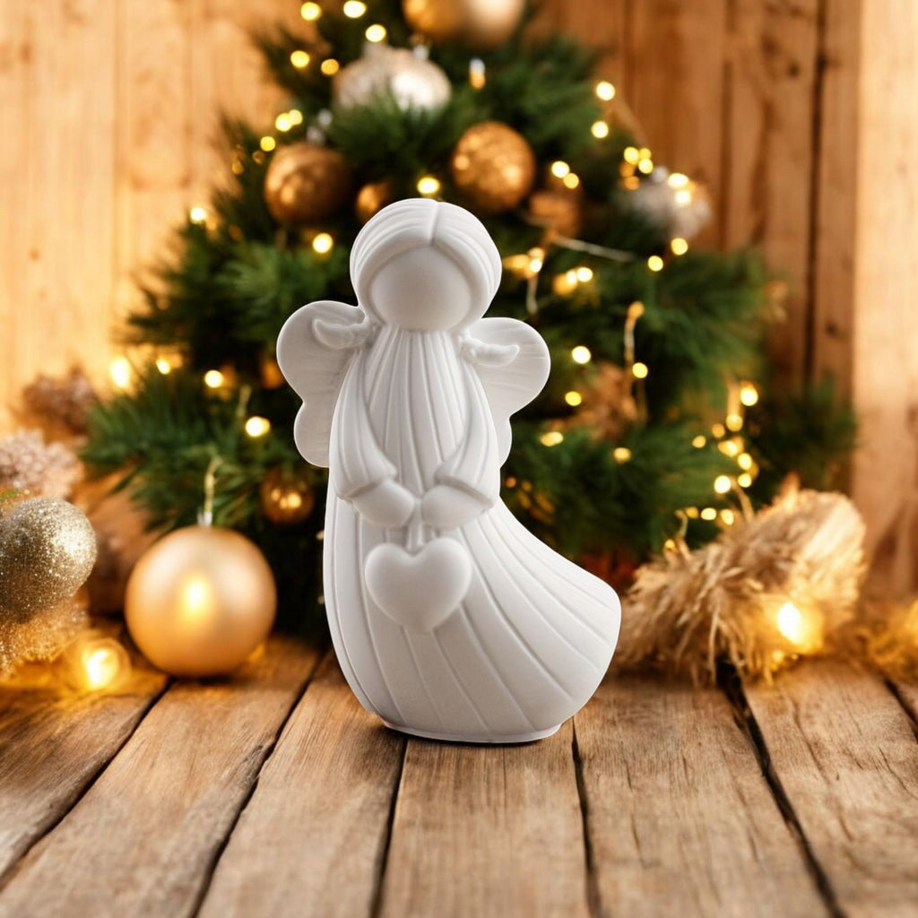 Silikonform Engel Weihnachten – 2 Gießformen (Herz + Stern) in 2 Größen | DIY Gießform | Weihnachtsdeko & Geschenkidee