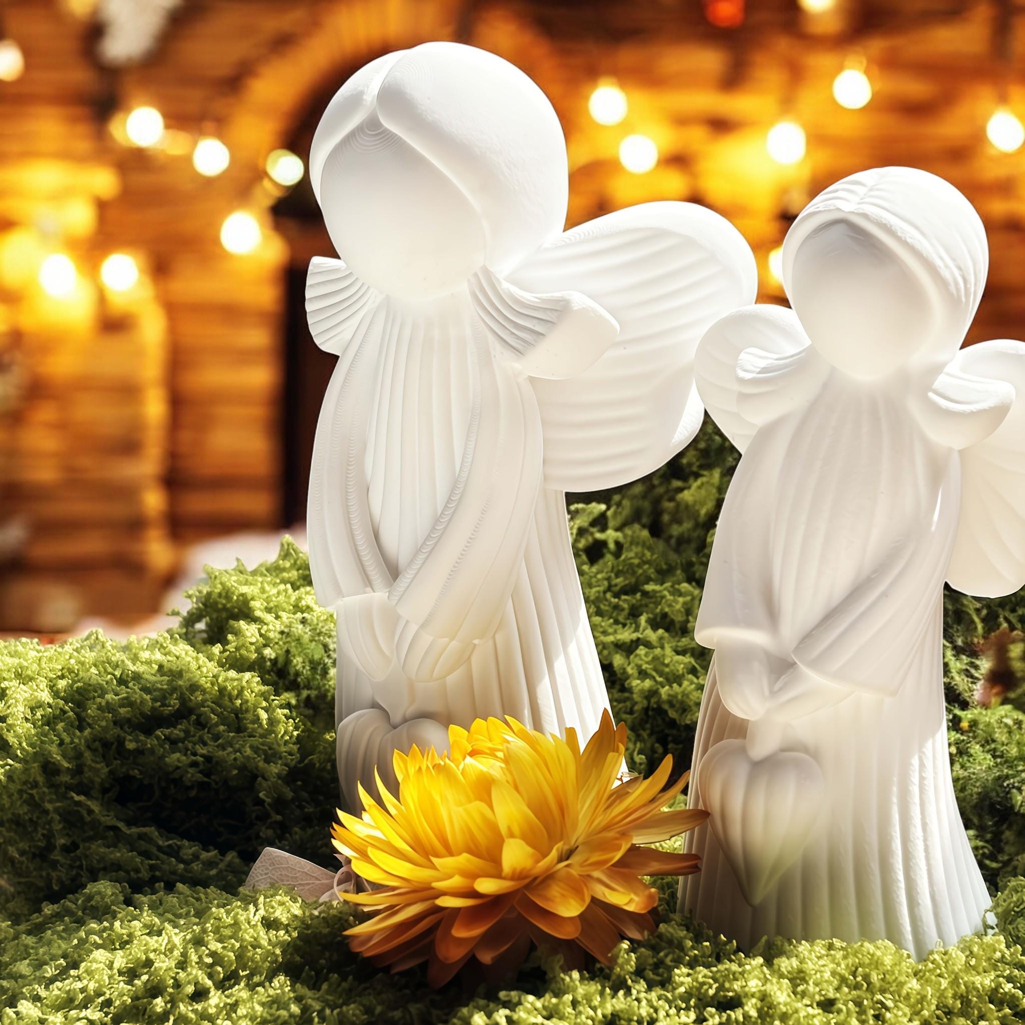 Engel Silikonform Weihnachten – 2 Engel-Formen für Gießharz, Beton, Raysin & Seife | DIY Engel Deko