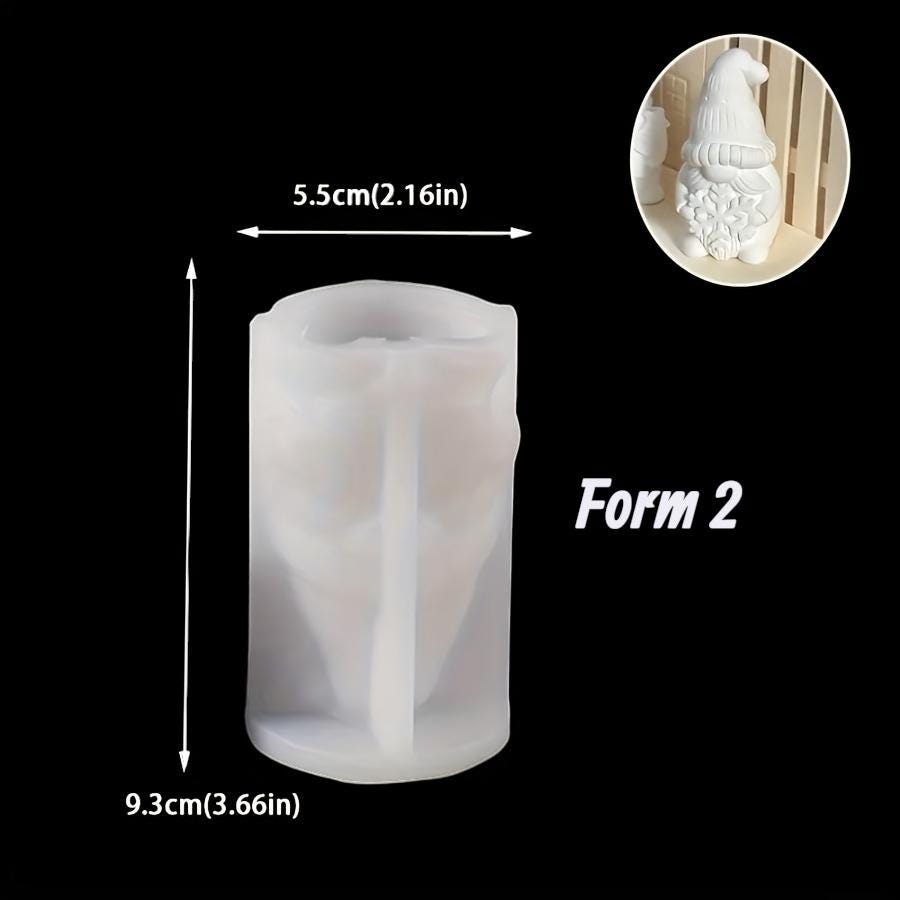Silikon Gießform Wichtel Zwerg | Gießform Weihnachten Raysin Keraflott | Silikonform Deko Figur | DIY Basteln, Geschenkidee