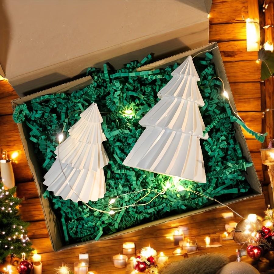Silikonform, Weihnachtsbaum, Adventszeit, 2 Formen Set, Weihnachtsdekoration, Gießform, Gemütlich, Weihnachten
